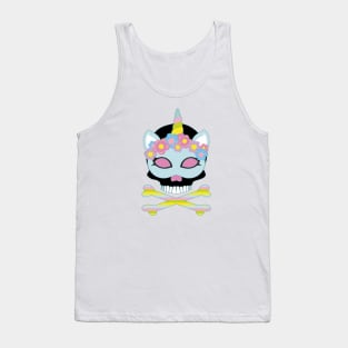 Unicorn Skull and Crossbones Tank Top